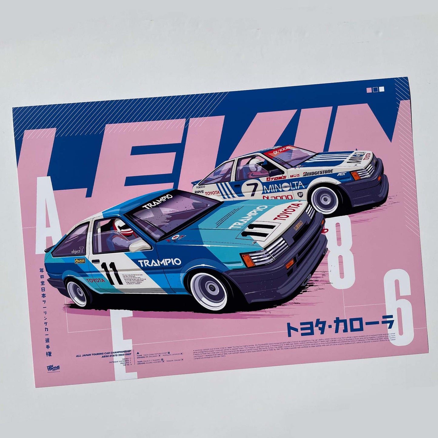 JTCC AE86 - A2 Art Print