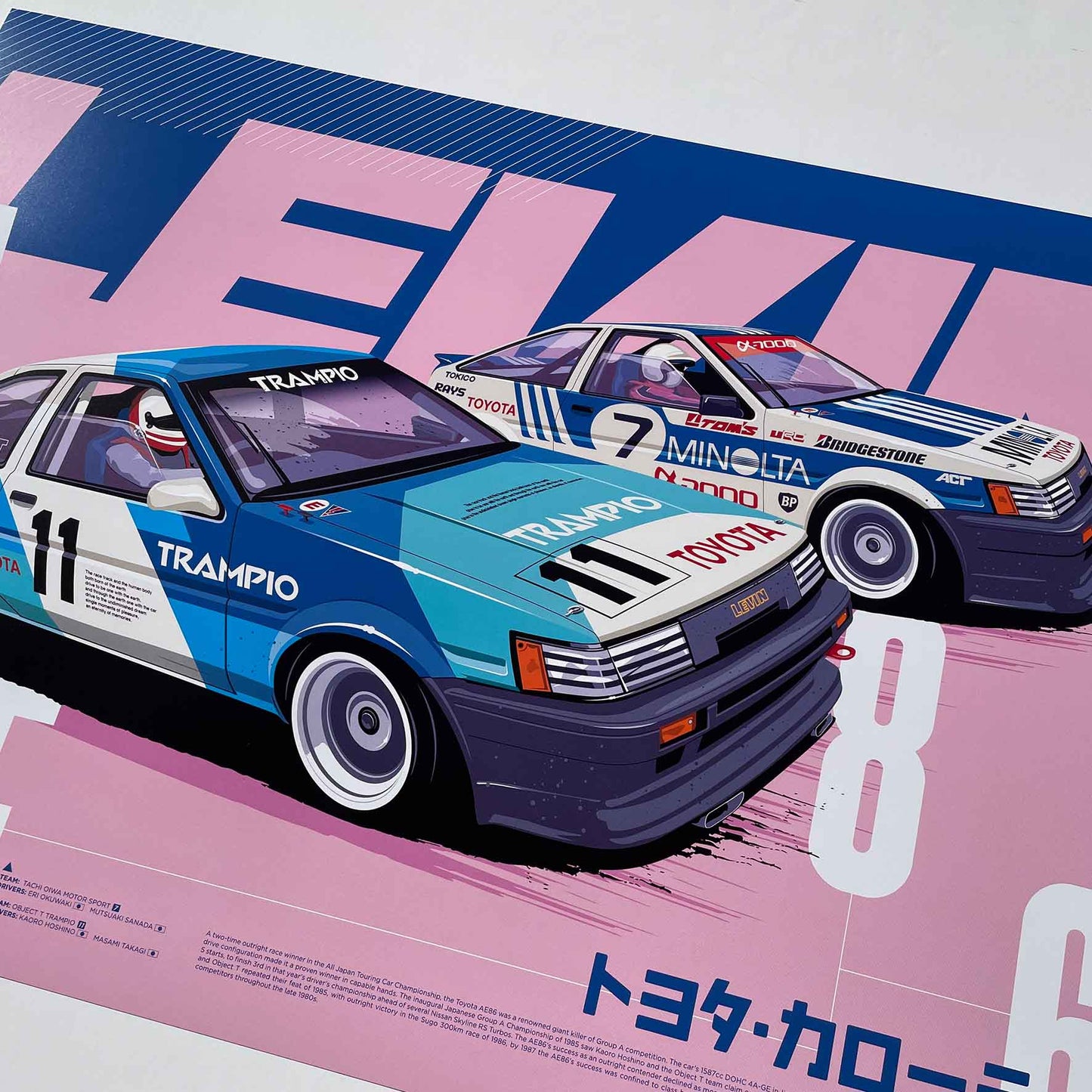 JTCC AE86 - A2 Art Print