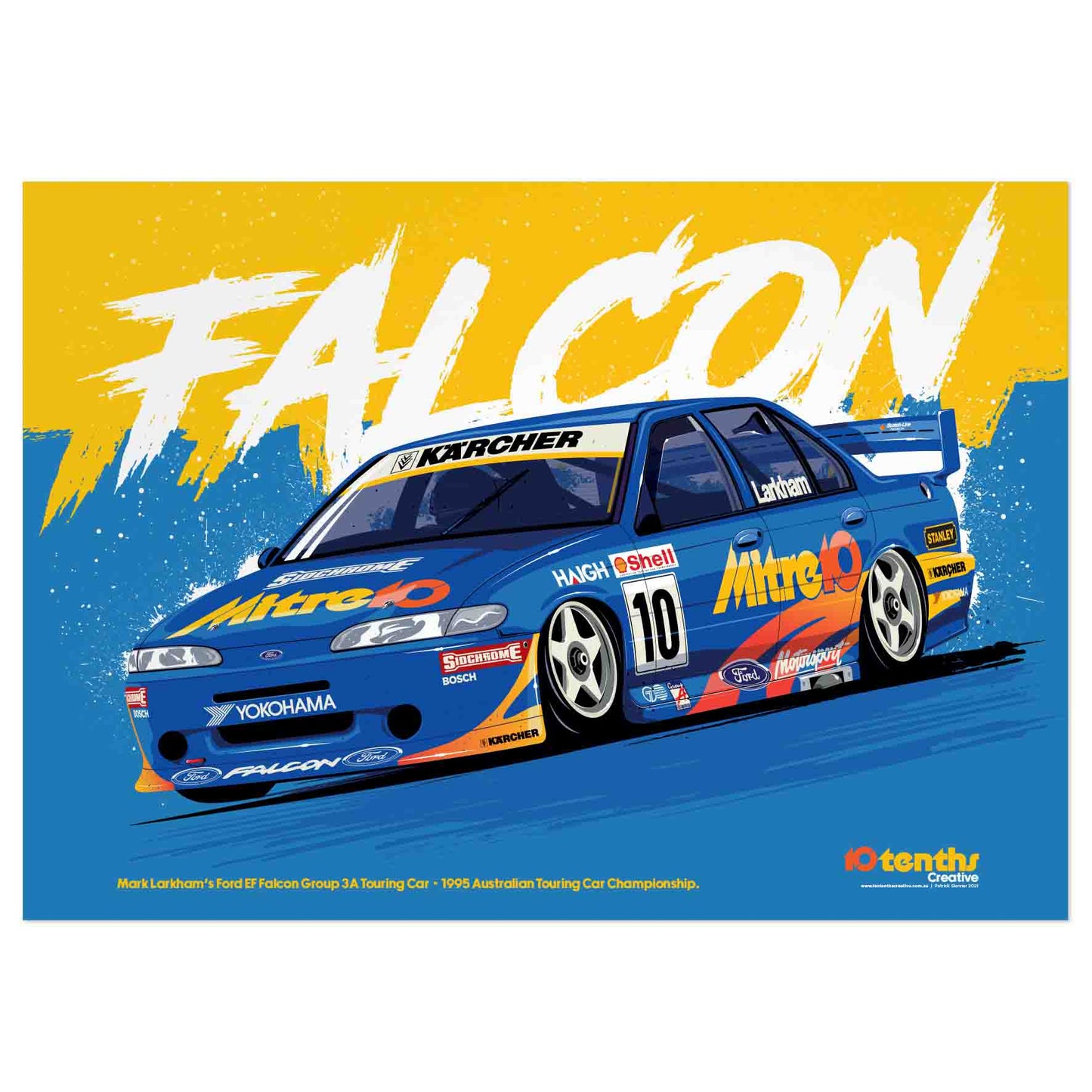 Mitre 10 Falcon - A2 Art Print
